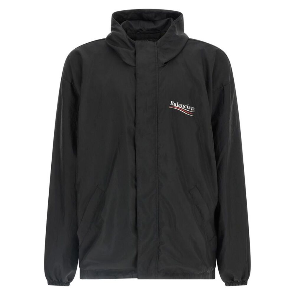 Balenciaga Black Polyester Shell Men's Jacket